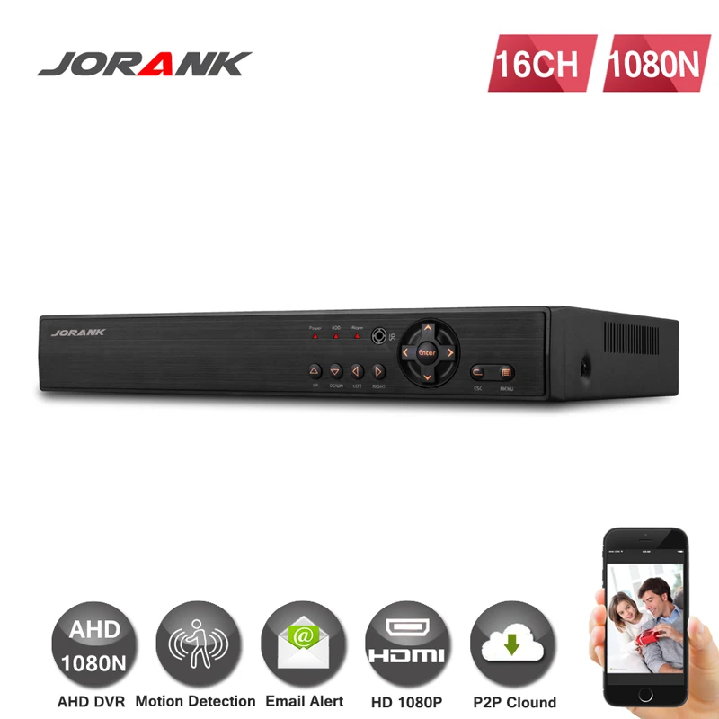 CCTV DVR 16CH Digitalni Video Snemalnik AHD 16 Kanal AHD-NH 1080N Hibridni vnos Home Security 1080P HDMI Izhod Onvif P2P 3G WIFI