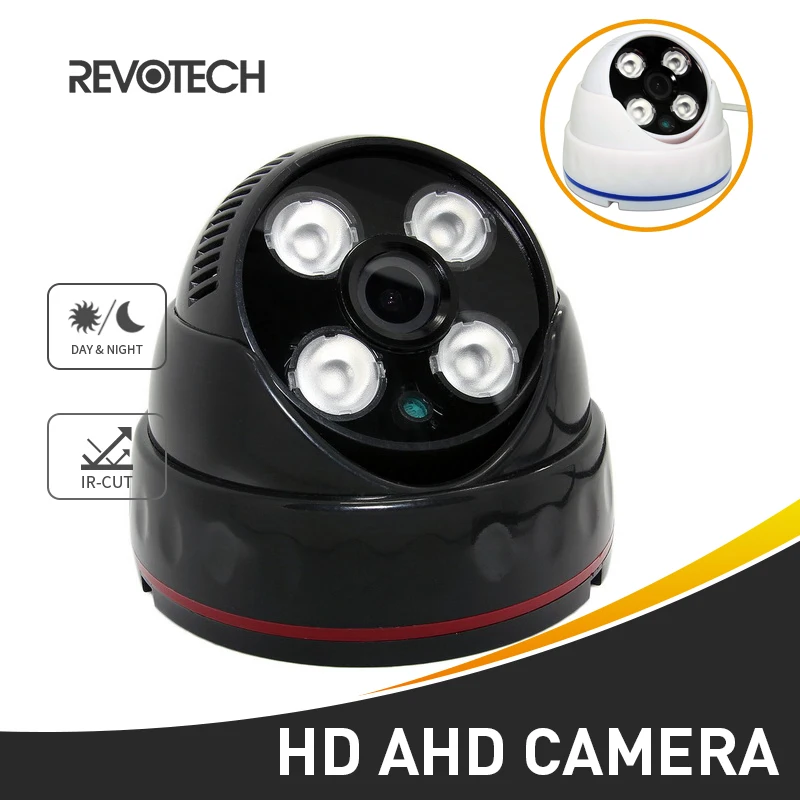 CCTV HD 720P / 1080P AHD Fotoaparat Array LED IR Notranja Black 1.0 MP / 2.0 MP Dome Noč Varnostni Sistem, Video Nadzor Cam