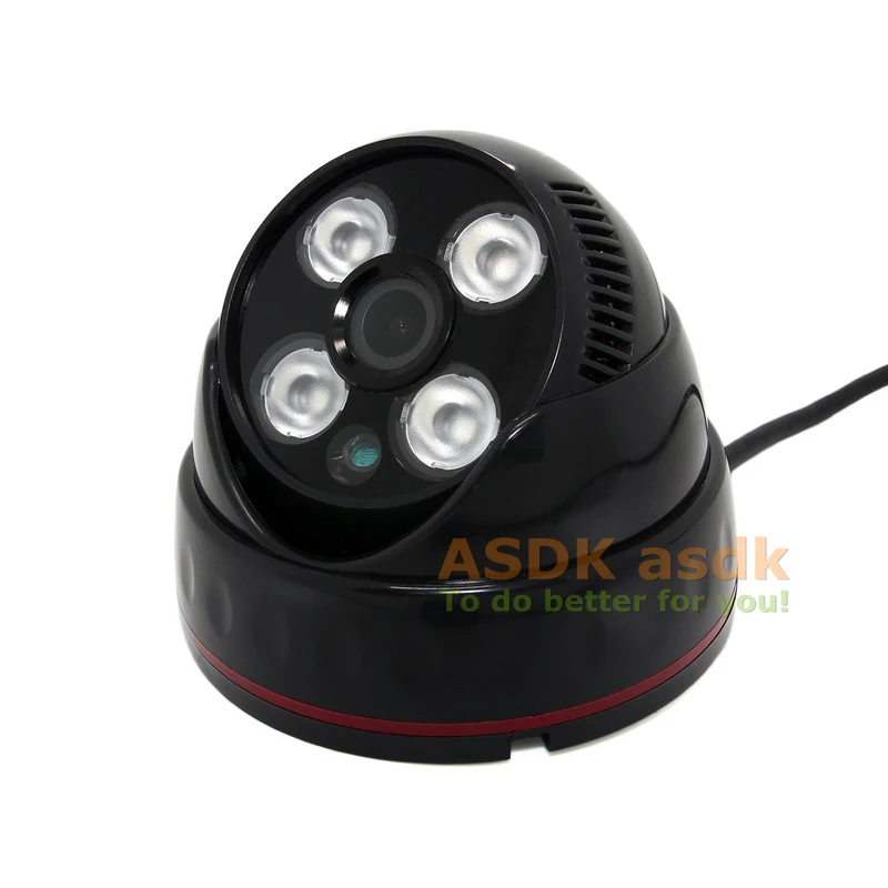 CCTV HD 720P / 1080P AHD Fotoaparat Array LED IR Notranja Black 1.0 MP / 2.0 MP Dome Noč Varnostni Sistem, Video Nadzor Cam