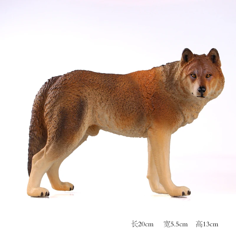CE identifikacijo Simulacije Živalskem vrtu Igrača Prairie Lesa black wolf Živali Model