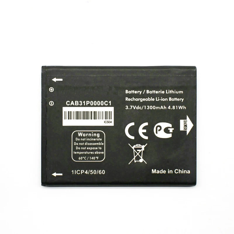 Celotno 3,7 V 1300mAh Zamenjava Baterije Alcatel One Touch PIXI 2 4014D Pametni Batterie Batterij