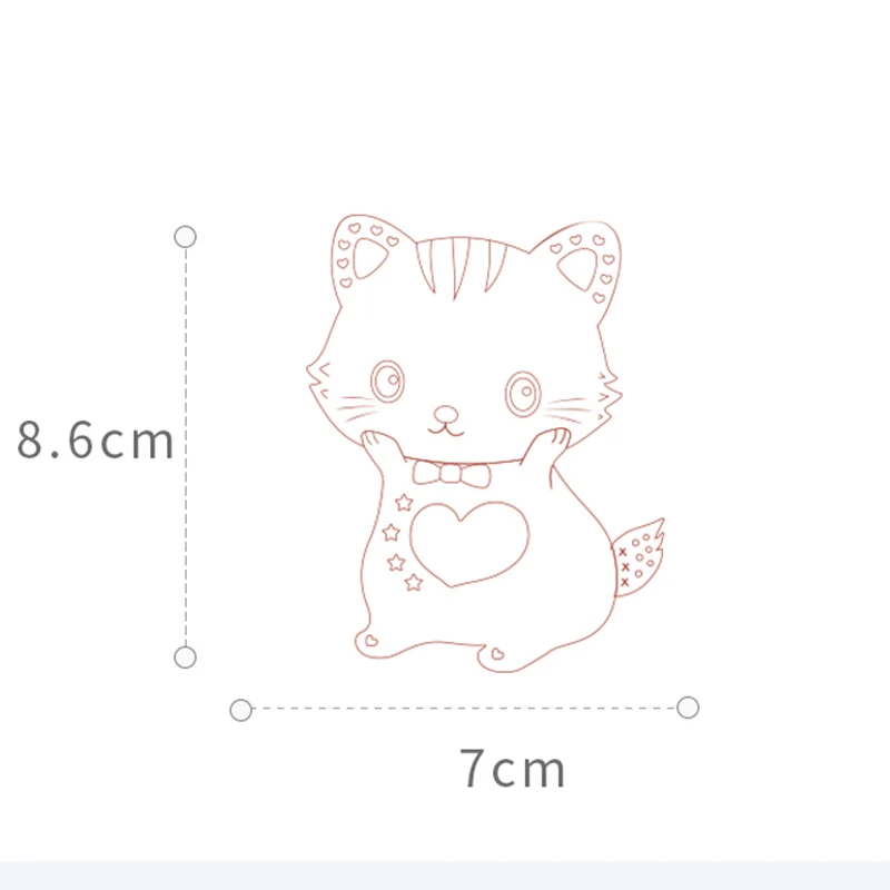 Chenkai 5PCS BPA Free Silikonski Mačka Teether Lutke Risanka Cucla Začetnih Za DIY Dojenčka Glajenje Senzorično Ugriz Igrača za dodatno Opremo