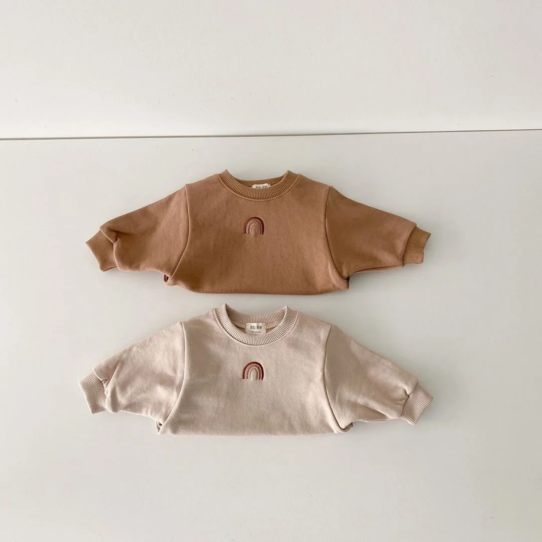 Chifuna 2020 Nove Zimske otroška Oblačila Baby Romper Mavrica Vezenje Romper Malčka Dekleta Obleko Baby Fantje Oblačila