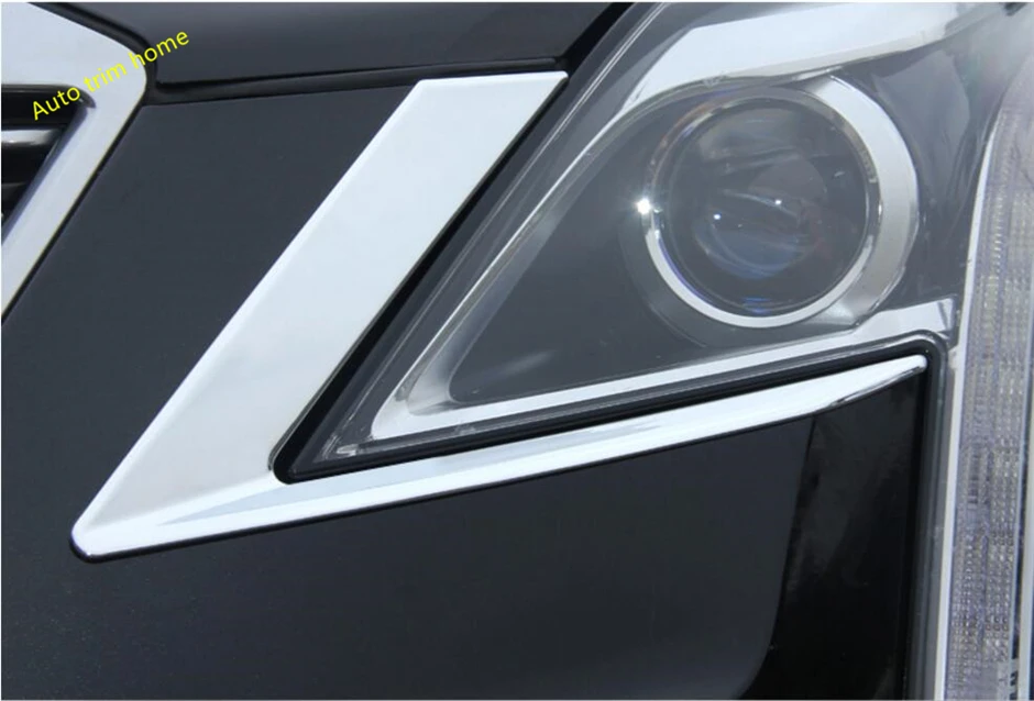 Chrome čela Luči Svetilke Veke Obrvi naslovnica Stripa Trim 2 Kosa Primerna Za Cadillac XT5 2017 2018 2019 2020 Dodatki