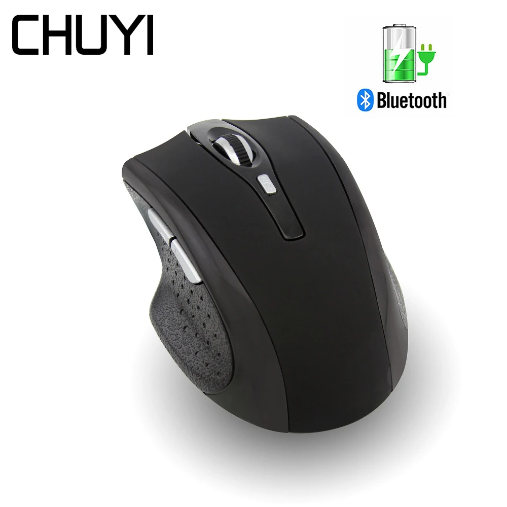 CHUYI Brezžična Bluetooth Miška za ponovno Polnjenje, ki je Ergonomsko Tiho Miši 1600DPI Optična Miška Z Zapestje Ostali Mouse Pad Za Prenosni RAČUNALNIK