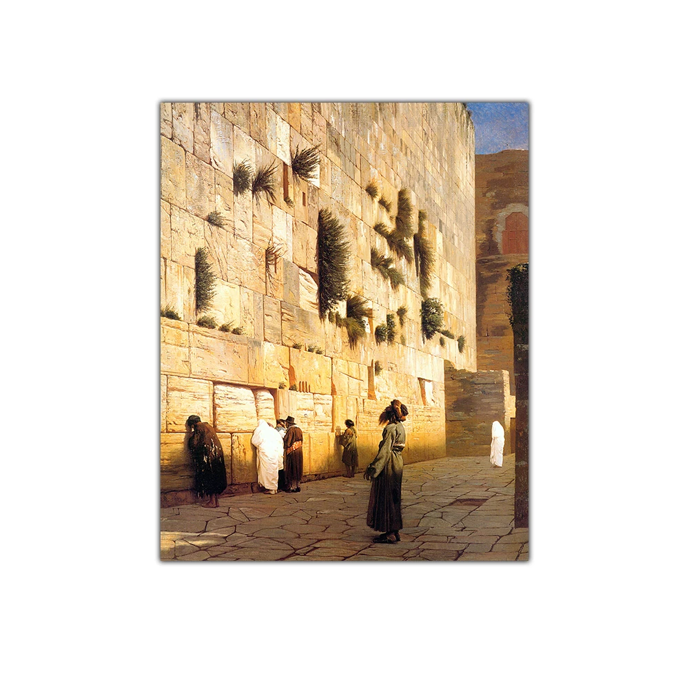 Citon Jean-Leon Gerome《Jeruzalem》Platno Oljna Slika, Svetovno Znane Umetnine Plakat Sliko Sodobne Wall Art Dekor Doma Dekoracijo