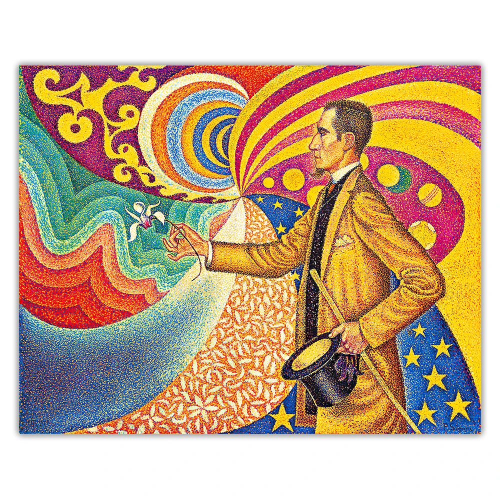 Citon Paul Signac《Portret Felix Feneon,1890》Pointillism Platno, Olje, Slikarstvo, Umetnost Plakata Sliko Stenski Dekor Doma Dekoracijo