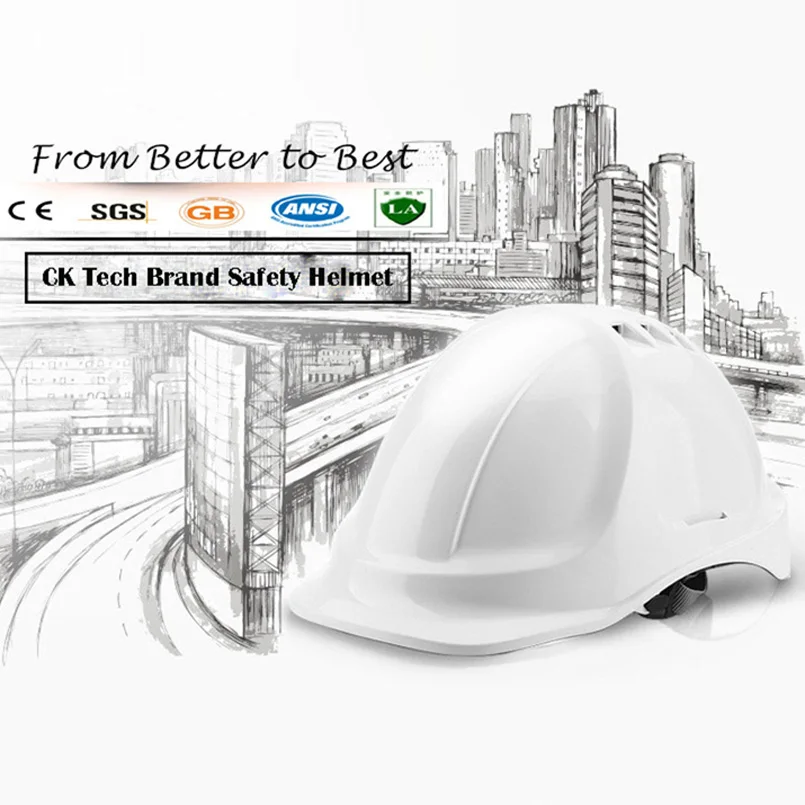 CK Tech. Varnostna Čelada Gradnje Trd Klobuk Delo Skp ABS Material, Zaščitne Čelade, Dihanje Inženiring Moč Dela Čelada