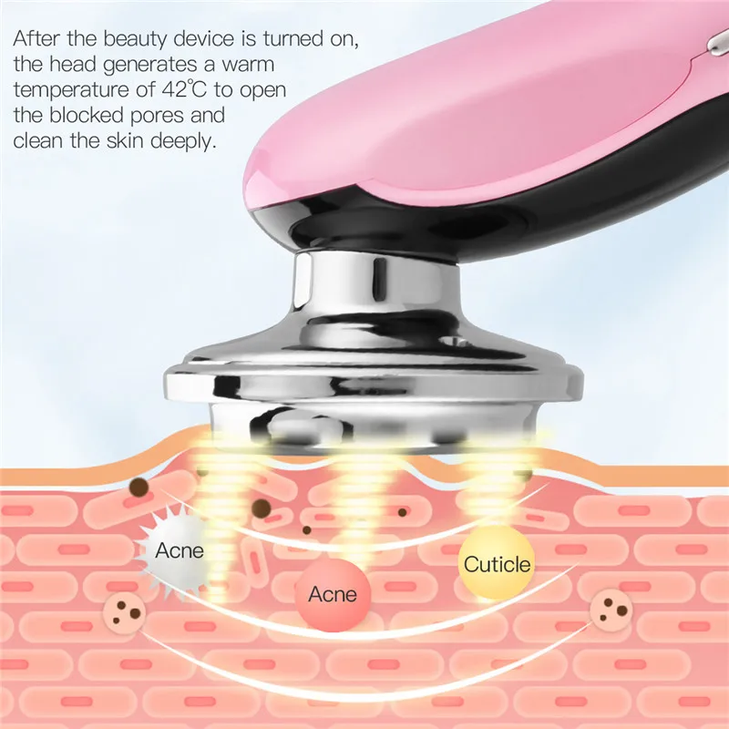 CkeyiN RF LED Foton EMS Obraza Massager Mesotherapy Electroporation Vibracije Pomlajevanje Kože, Lifting Obraza Gubam Odstranitev 50