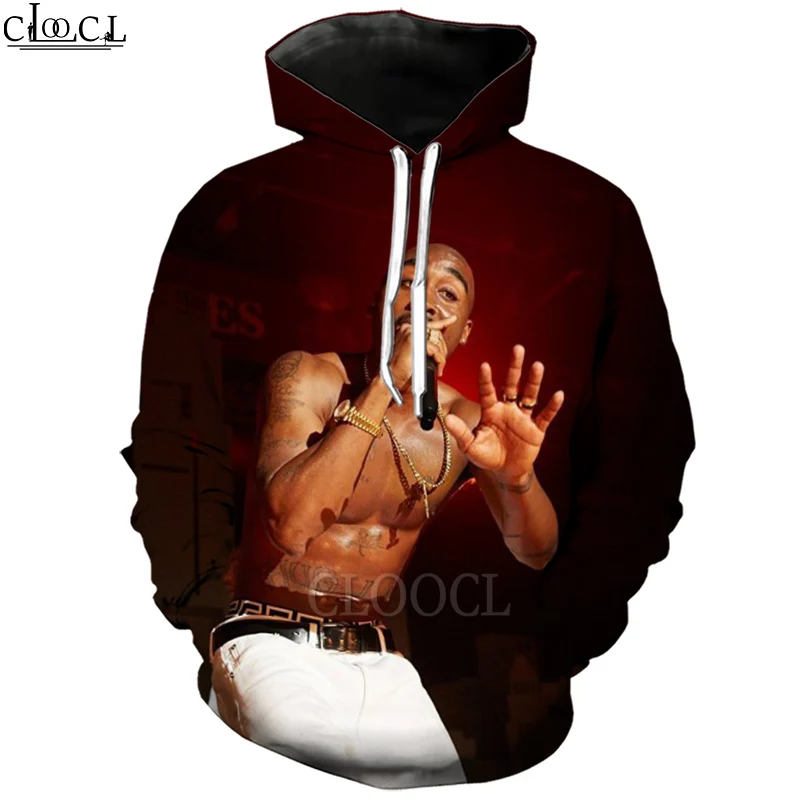 CLOOCL Najnovejši Rapper Amaru Shakur 2pac Tupac 3D Tiskanja Moški Ženske Hoodie Nekaj Divjih Hoody Moda Harajuku Majica Ulične