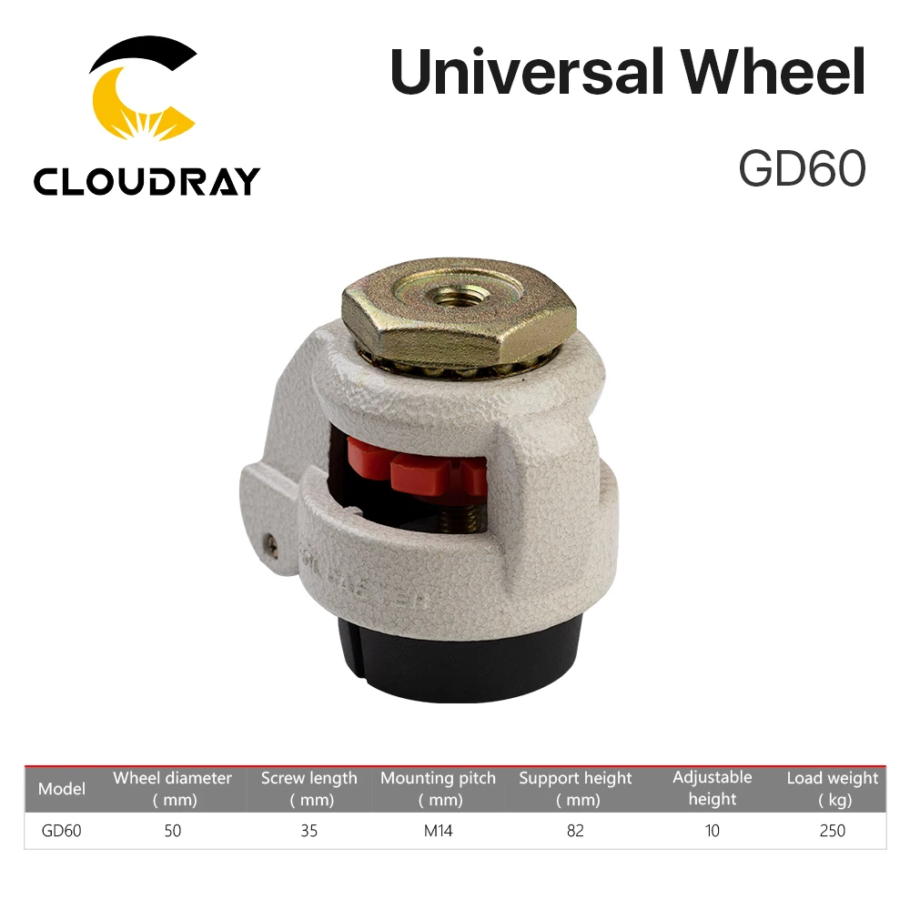 Cloudray Univerzalno Kolo GD60 za CO2, Lasersko Rezanje in Graviranje