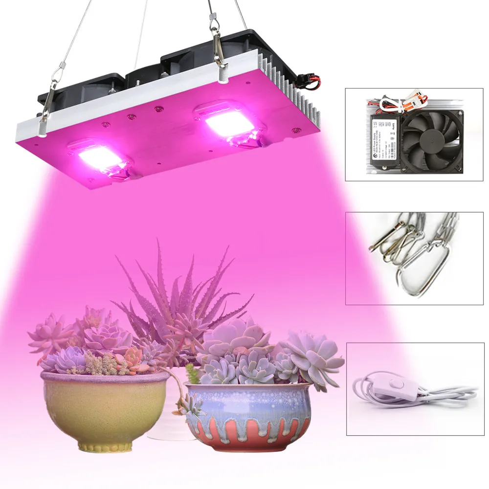 COB LED Grow Light Celoten Spekter 100W 150W 3500K Rastlin Raste Lučka Za Sobne Rastline Cvetje v Rastlinjakih Hydroponics Rastejo Šotor