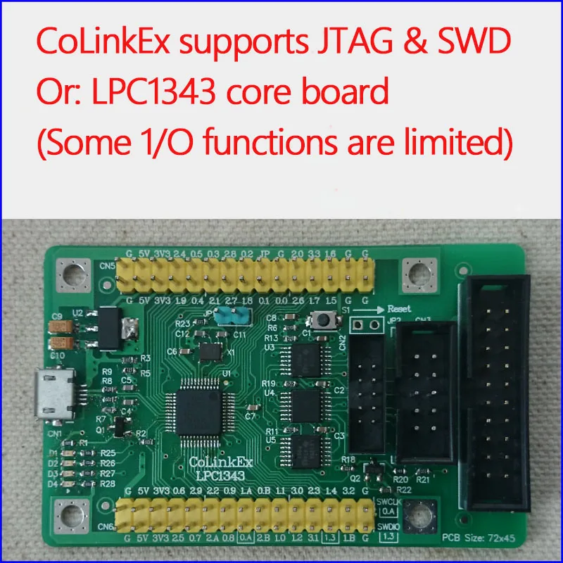 CoLinkEx LPC1343 jedro odbor Cortex-M0 M3 debug emulator