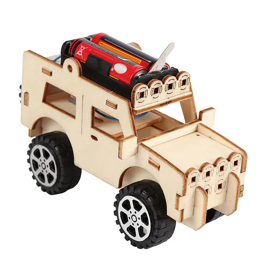 COMPUDA Otroci DIY Leseni Električni Komplet Preizkusa Izobraževanje Otrok Puzzle Model, Igrače, igrače za otroke