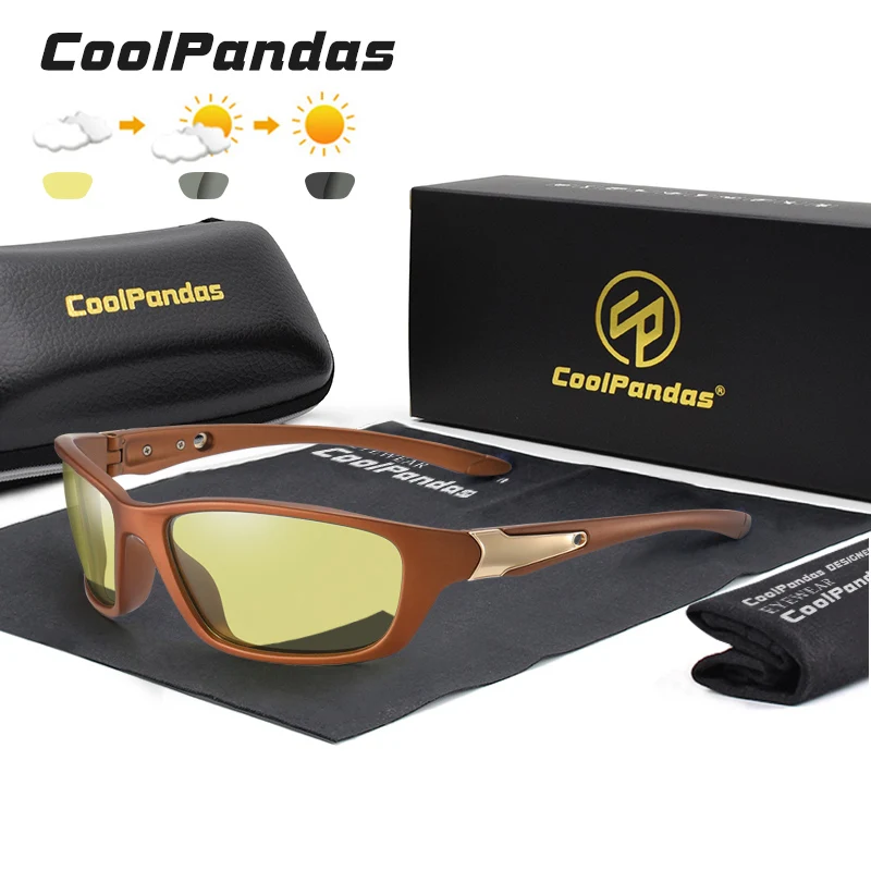 CoolPandas Dan Nočno Vizijo Očala Moških Polarizirana Photochromic sončna očala Vožnje Očala Proti bleščanju UV400 zonnebril heren