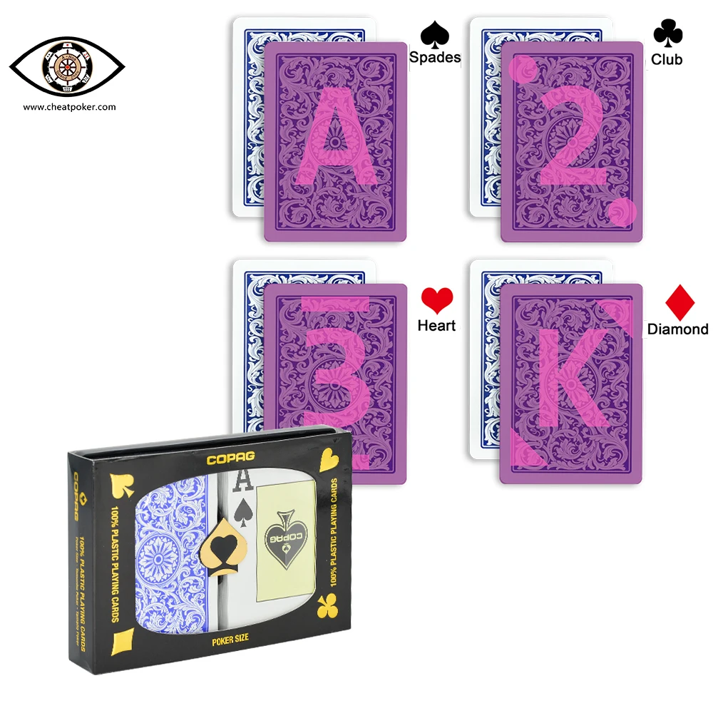 Copag ir označena igralne karte za kontaktne leče blue&rdeče copag plastične igralne karte za čarovniških trikov anti goljufija poker