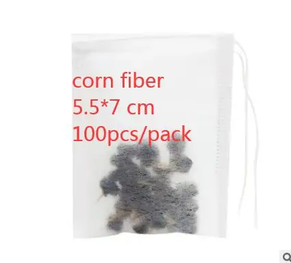 Corn fiber čajne vrečke 5.5 x 7 cm 500 paket za Guangzhou