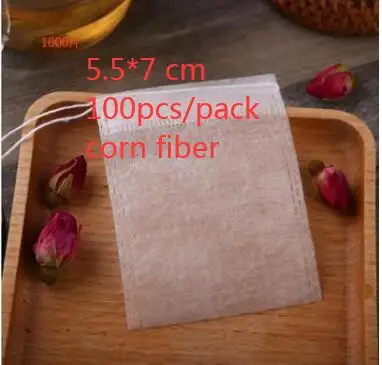 Corn fiber čajne vrečke 5.5 x 7 cm 500 paket za Guangzhou