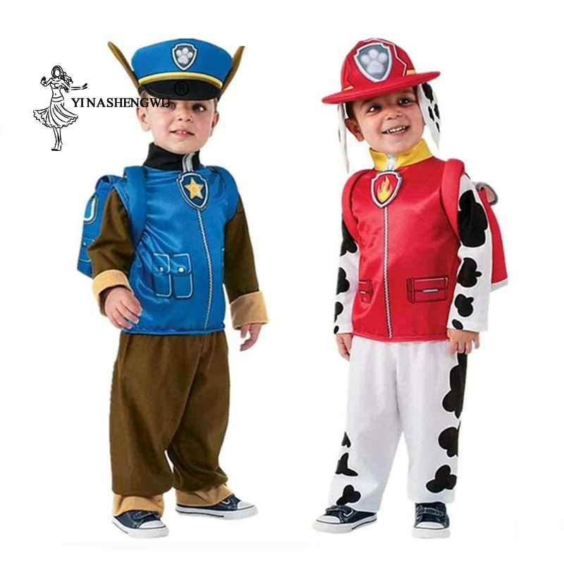 Cosplay Božični Kostum Halloween Novo Leto Stranka Pes Patrol Ekipa otroška Oblačila Wangwang Požarno Reševanje Ekipa Archie Krznen