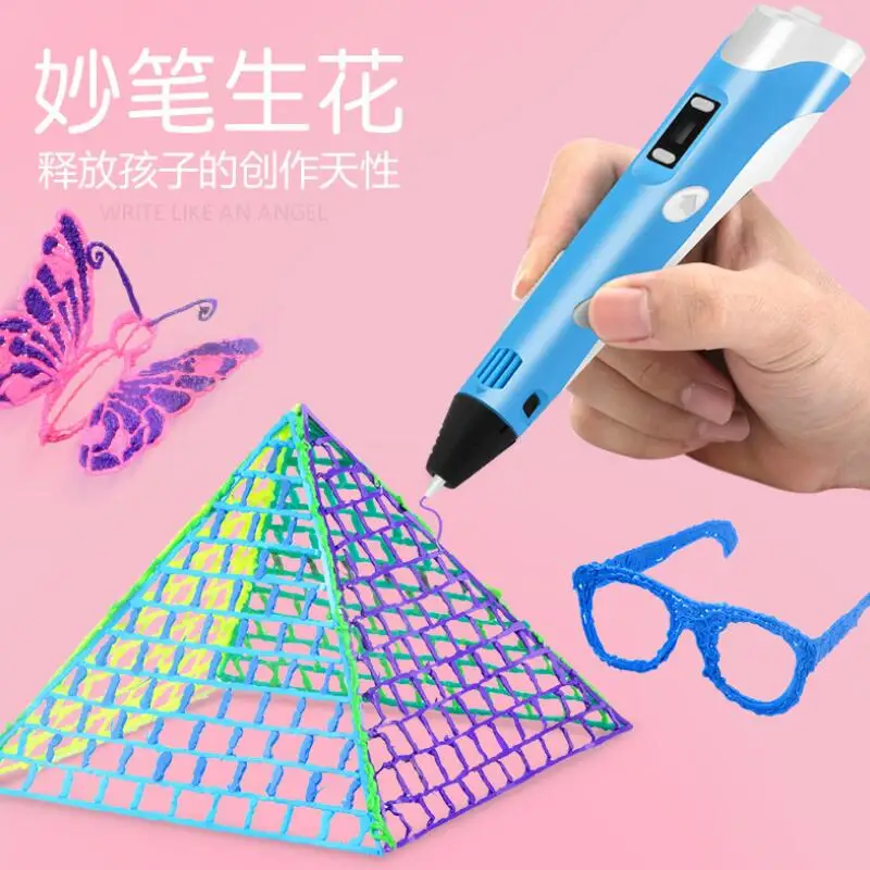 Creative 3D Tiskanje Pero s PLA Filamentov, Nastavljiva Temperatura, Risalna Peresa, Kot je Rojstni dan, Darila Izobraževalne Igrače Za Otroke Otrok