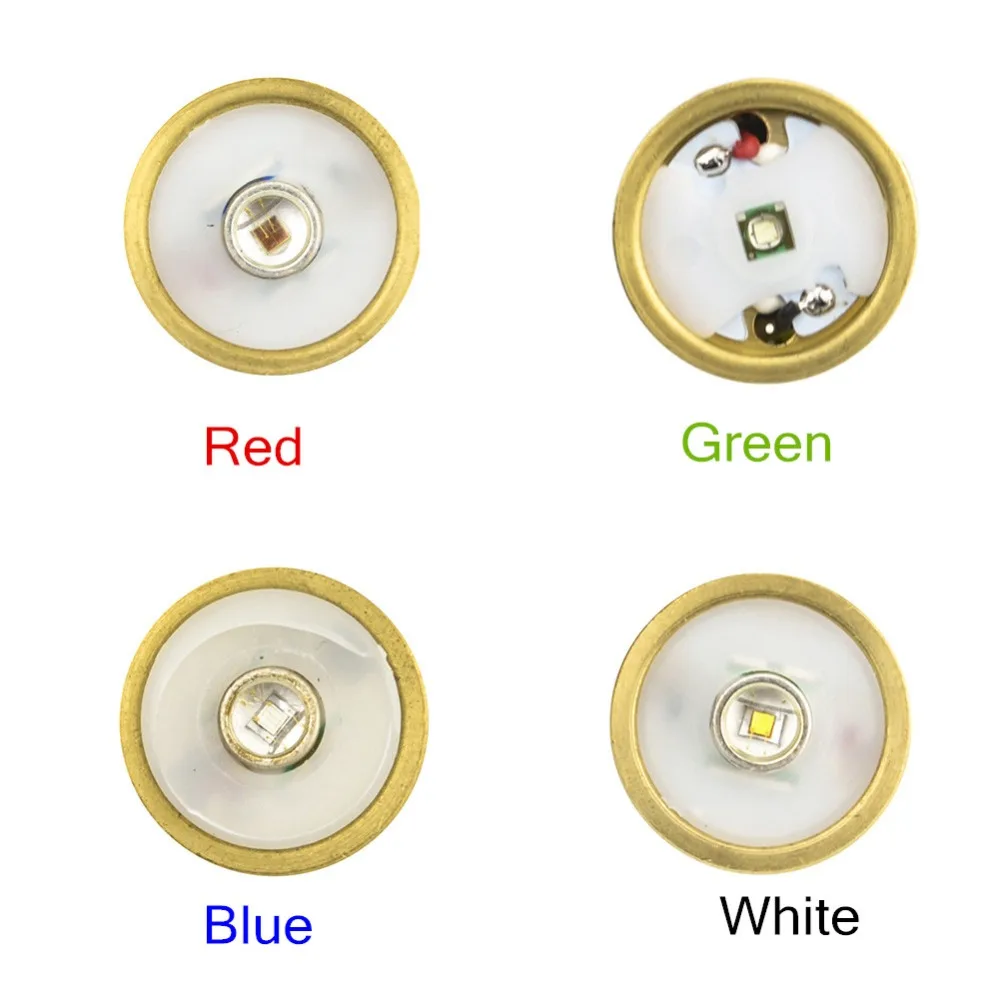 Cree XML T6 Modul Za 802 Taktično Svetilko 1-Način Baklo Bela/Rdeča/Zelena/Modra Oddaja Barvni LED Lučka za Zamenjavo Žarnice