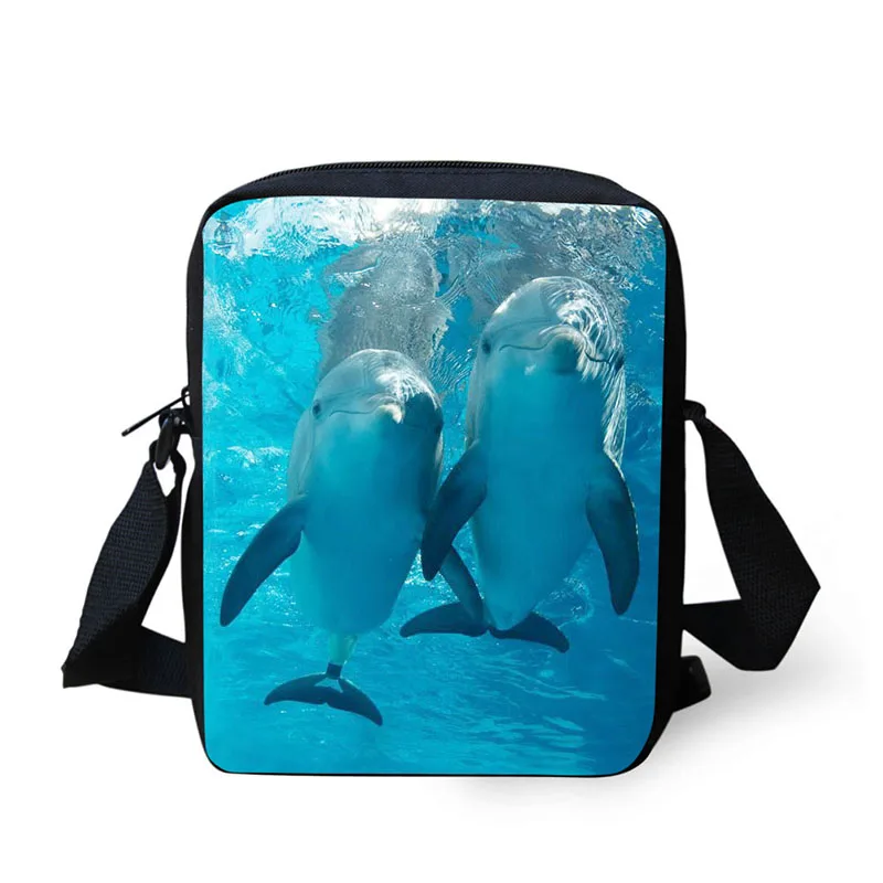 Cross Body Bag Lep Dolphin Tiskanje Messenger Vrečke za Moške, Ženske Vroče blagovne Znamke Majhne Navzkrižno Telo Torbe za Ženske Moški Potovalne Torbe
