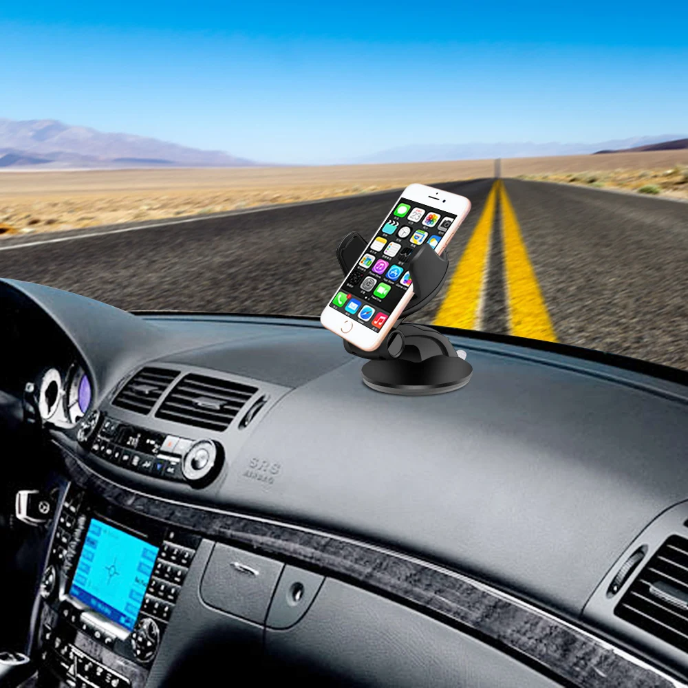 Crouch Univerzalni 360 Rotacijski avto nosilec za telefon za iPhone, Samsung Huawei GPS soporte celular Pametni mobilni telefon, držalo, stojalo