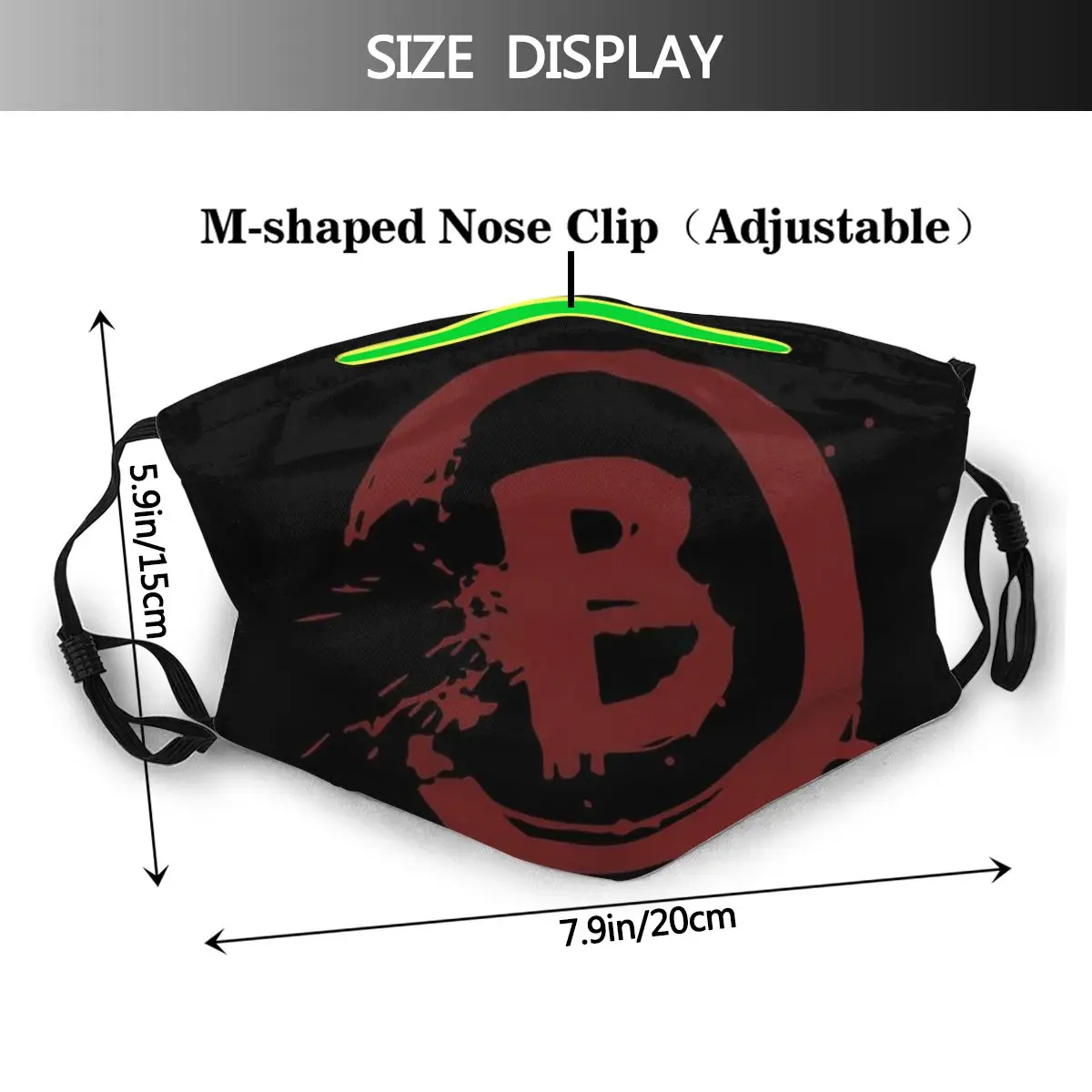CSGO Counter Strike Globalni Žaljivo Krpo Maske Counter Strike B Mestu Masko Usta pokrijte S Filtri za Zaščitne Obrazne