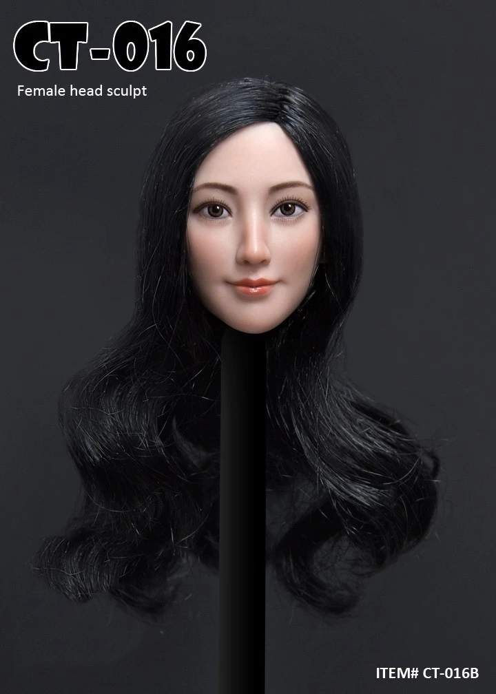 CT016 1/6 Obsega Zbirateljske Azijskih Ženska Glavo Skulptura Carving Model Opremo Model za 12 cm Akcijska Figura Telo