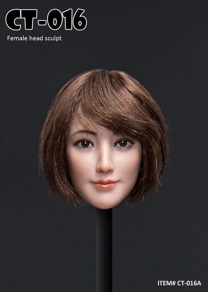 CT016 1/6 Obsega Zbirateljske Azijskih Ženska Glavo Skulptura Carving Model Opremo Model za 12 cm Akcijska Figura Telo