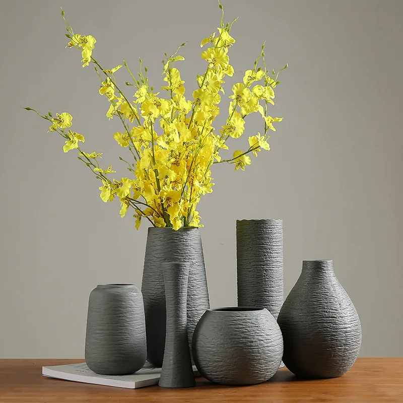 Cvet vazo sodobno minimalistično keramični Nordijska dnevna soba keramične vaze ustvarjalne keramične vaze cvet doma dekoracijo obrti