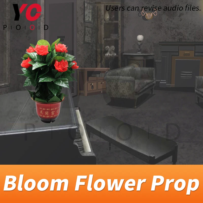 Cvetenje rože prop pobeg igre soba uporabe kovinskih predmetov na dotik senzor sproži rože cvetenja iz odkleniti dobavitelj YOPOOD