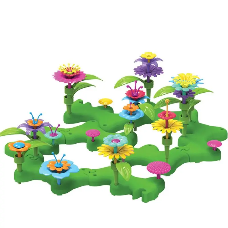 Cvetlični Vrt Gradnja Igrače - Zgraditi Šopek Cvetlični Aranžma Playset za Malčke in Otroke Starosti 3, 4, 5, 6 let Stara Dekleta Pre