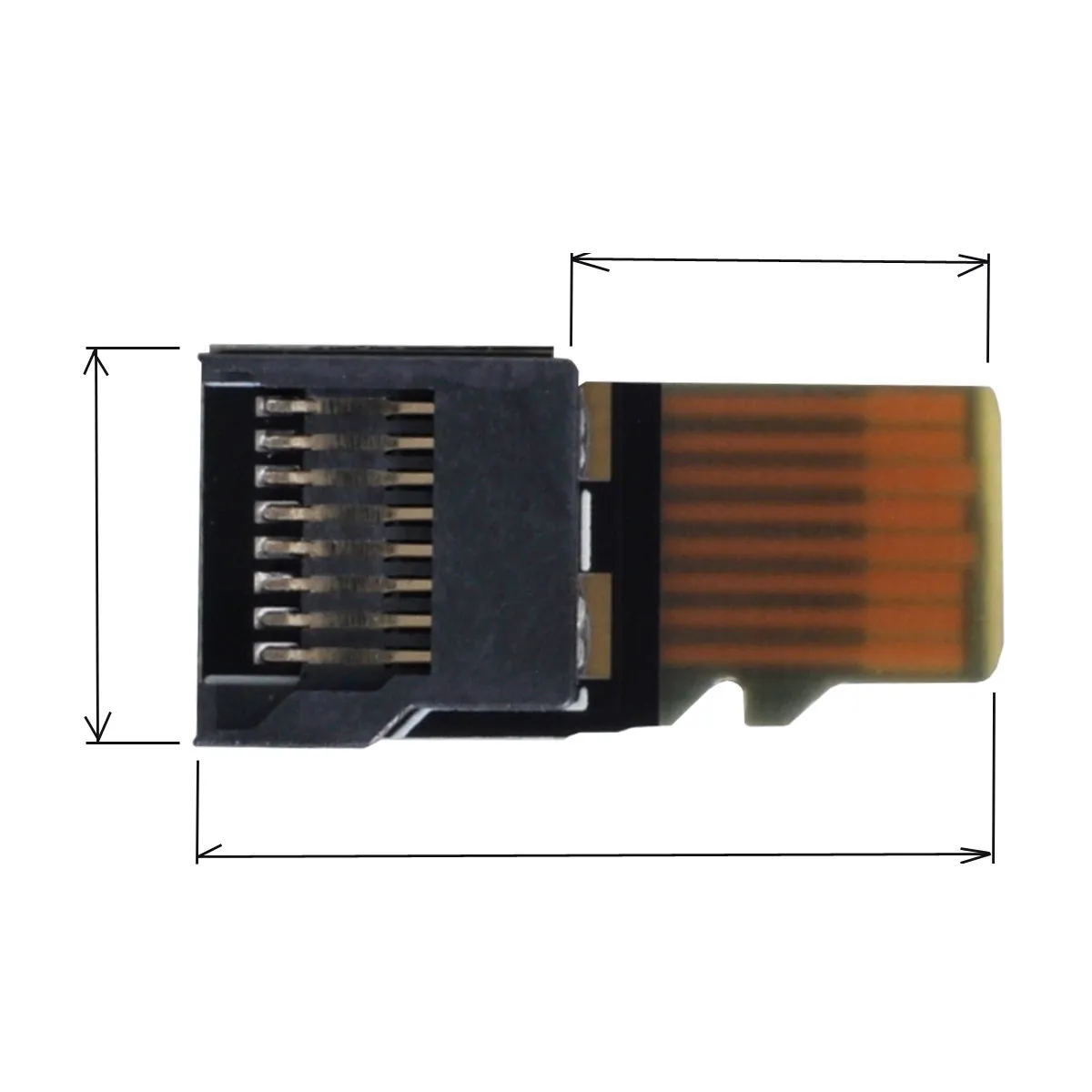 CY 5pcs/veliko Micro SD TF Pomnilniško Kartico Komplet Moški Ženski Podaljšanje Adapter Extender Testnih Orodij PCBA Reader za Avto GPS Telefon