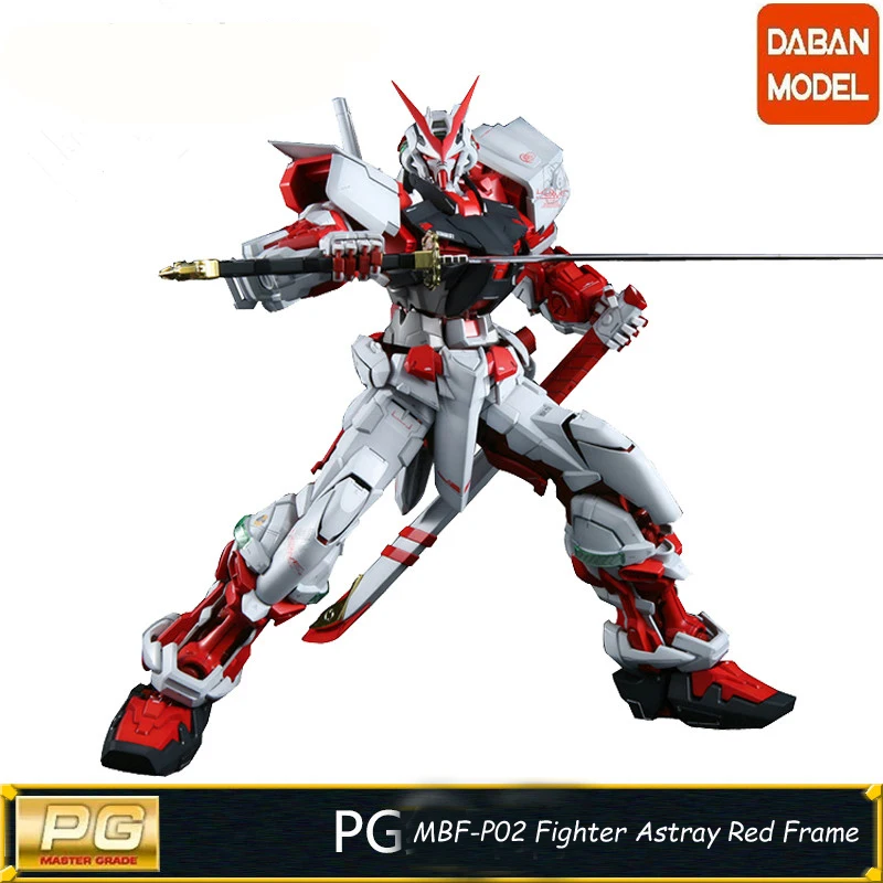 Daban Model PG Gundam MBF-P02 Borec Zašel Rdečim Okvirjem, 1/60 Japonski anime sestavljeni Kompleti PVC figuric roboti