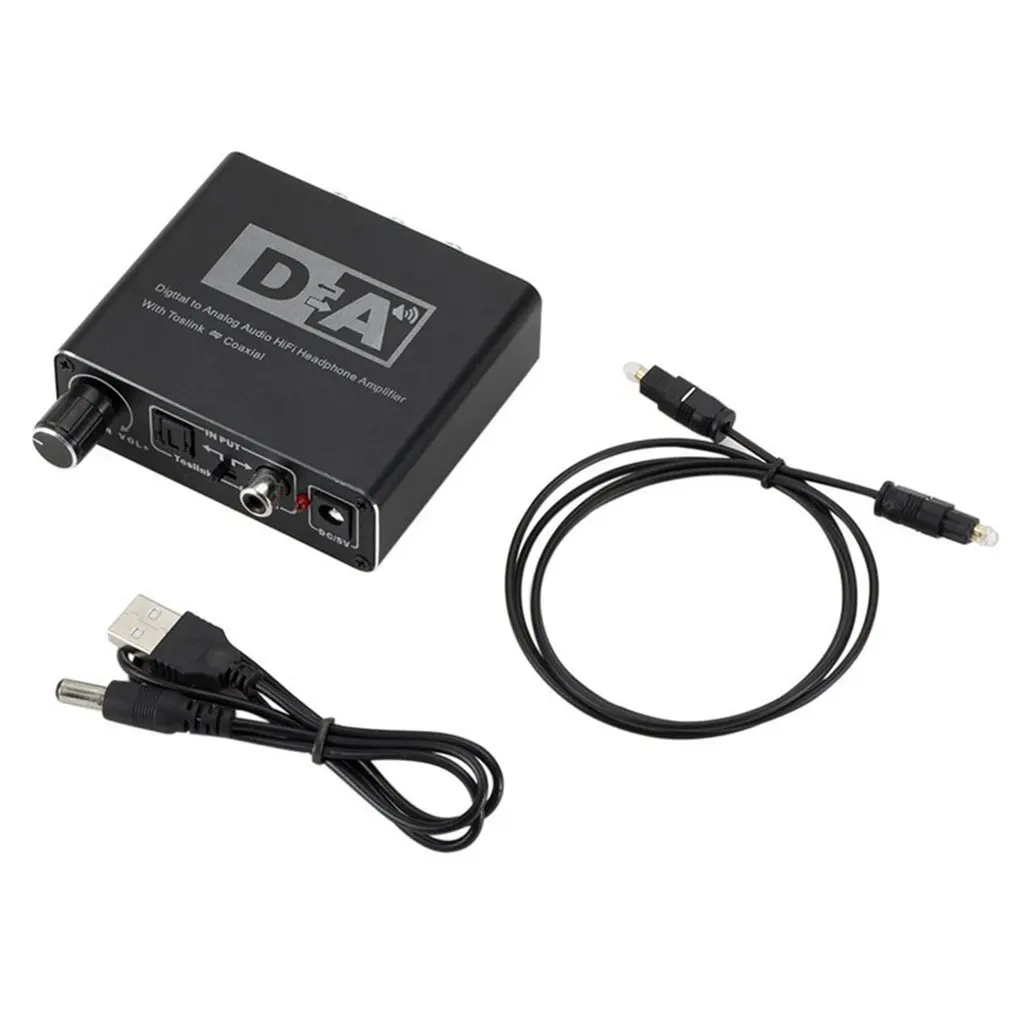 DAC Optische Toslink Coaxiale Bi-directionele Schakelaar RCA 3.5 mm Jack Digitaal naar Analoog Audio Adapter Pretvornik