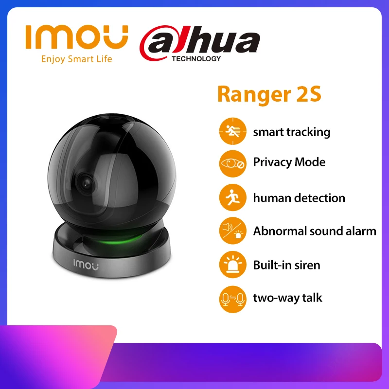 Dahua imou Ranger 2S 1080P Wifi IP Kamera Home Security 360 Fotoaparat AI Človeško Zaznavanje Baby Kamero Telefona, Night Vision ptz Kamere