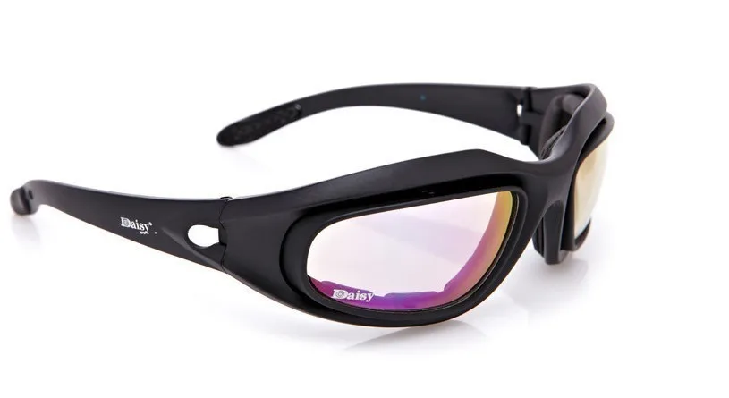 Daisy C5 Polarizirana Puščavi sončna Očala 4 Leče Očala Taktično Očala Zaščito za Oči Za Airsoft UV400 Polarizirana Očala