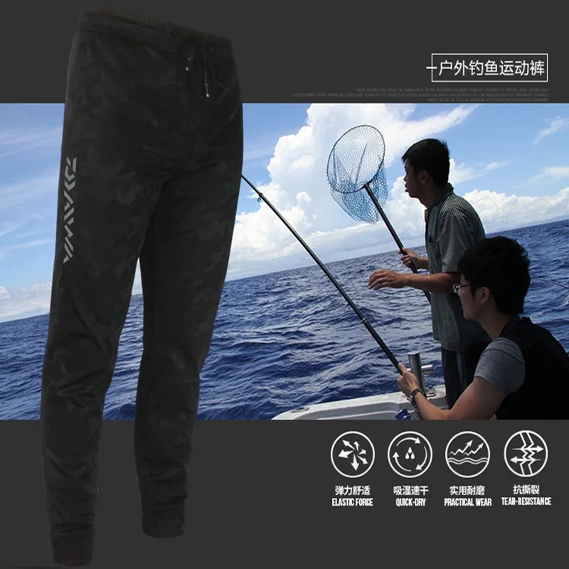 Daiwa ribiške hlače Moški Prostem Športne Hlače Prikrivanje, Kolesarske Hlače, Anti-statični Anti-UV Quick Dry Dihanje Windproof Hlače