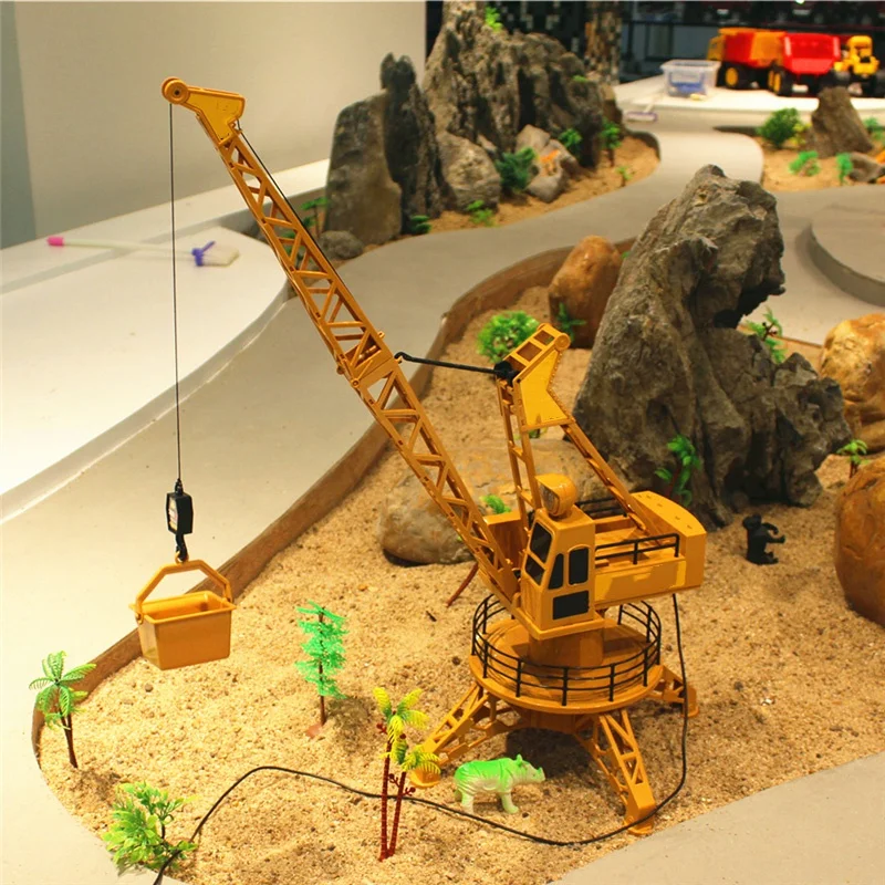 Daljinski upravljalnik Simulacije Žerjav Gradnja Igrače Rc Žerjava Tower Rc Tovornjak Model Igrače 360 Stopinjsko Vrtenje žerjav pesek igrače darila