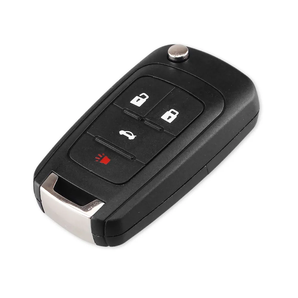 Dandkey Zložljiva Flip Smart Remote Key 433MHz ID46 Čip Nerezane Rezilo 4 Gumbi Za Chevrolet Aveo Cruze Orlando brez ključa-go