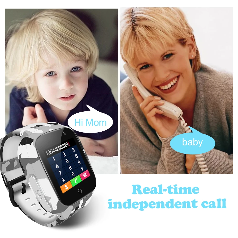 DaWhome Otroci Pametno Gledati Otroke, GPS, Wifi 600Mah Baterije Baby Smartwatch IP67 Nepremočljiva SOS Za Otroka Podporo Posneti Video