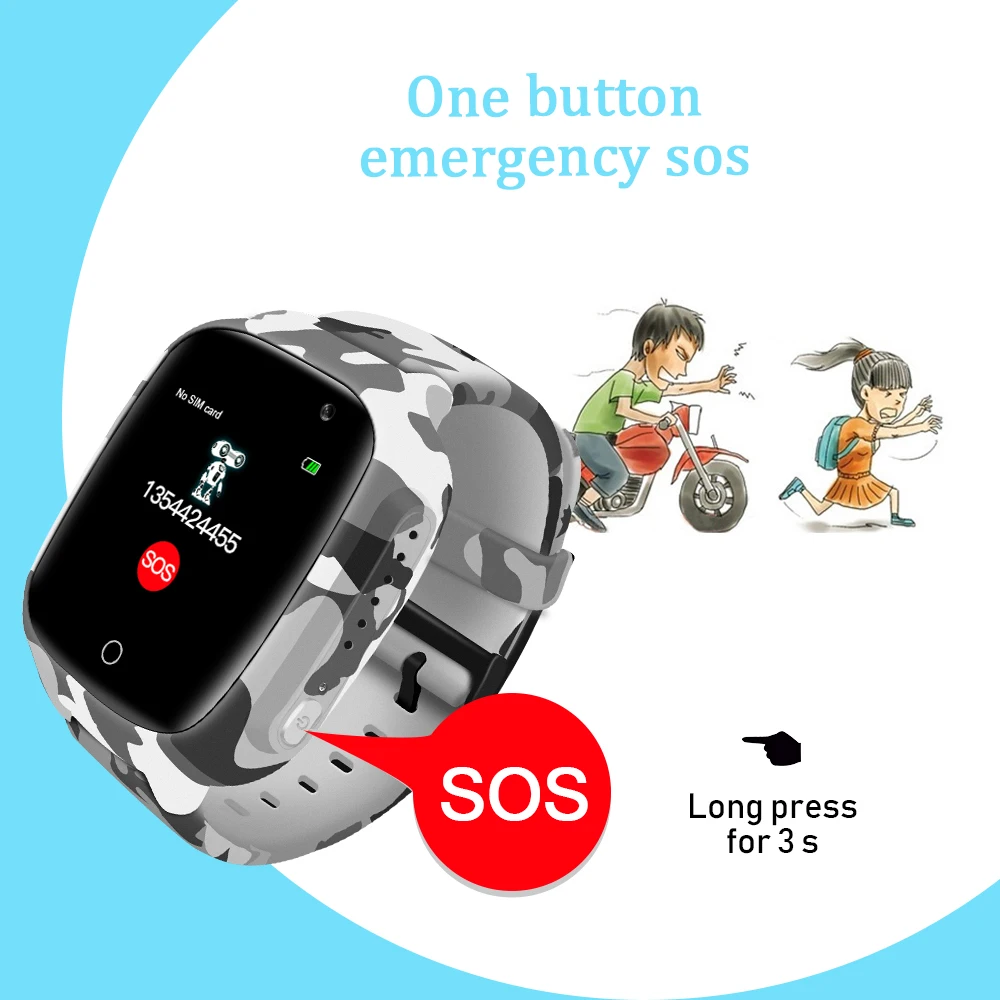 DaWhome Otroci Pametno Gledati Otroke, GPS, Wifi 600Mah Baterije Baby Smartwatch IP67 Nepremočljiva SOS Za Otroka Podporo Posneti Video