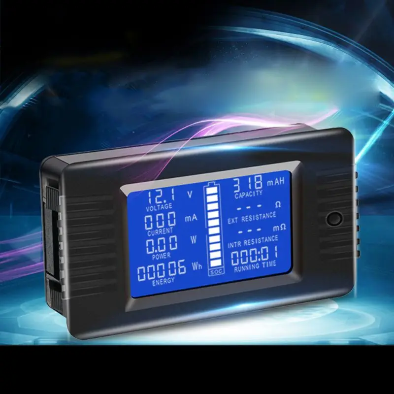 DC 0-200V 0-300A Baterije Tester Voltmeter Ampmeter Napajanja, Impedanca Zmogljivost, Energijo, Čas Meter 50A/100A/200A/300A Multimeter