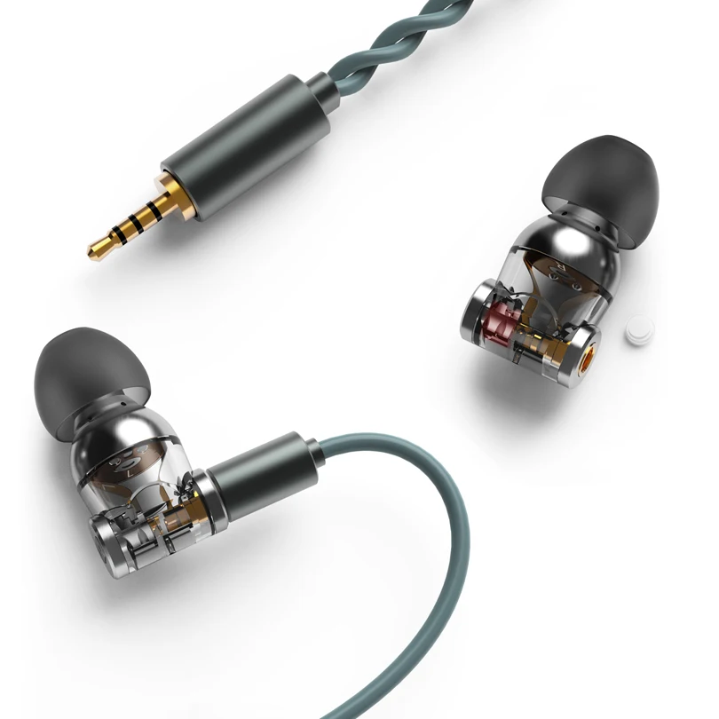 DD ddHiFi E2020A (dveh obrazih) Dual Vtičnice Dinamične Slušalke Spremlja IEMs z 2,5 mm MMCX Zamenljiva Kabelska & Shranjevanje Primera
