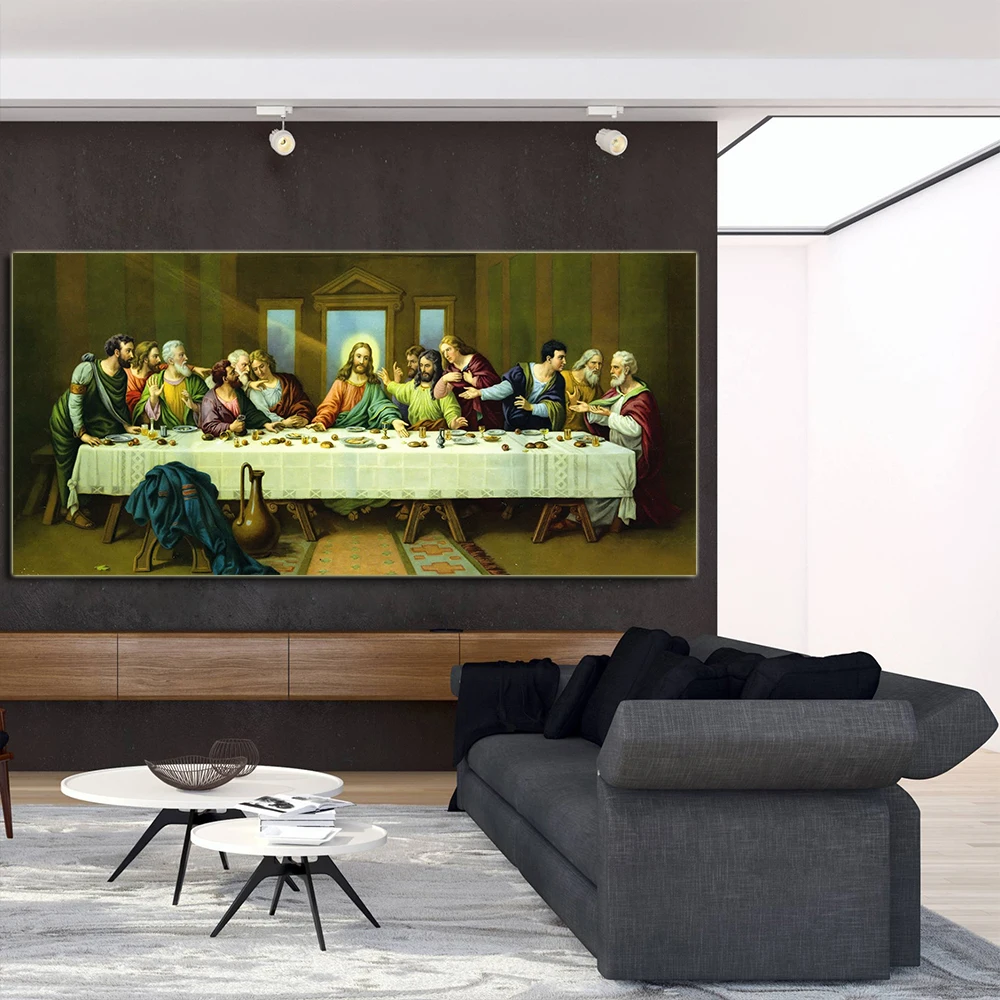 DDHH Stensko Slikarstvo Christian Dekor Zadnji Večerji Slike Wall Art Platno Fotografij, Tako Da Vinci Stenske Slike Dnevni Sobi Doma Dekor