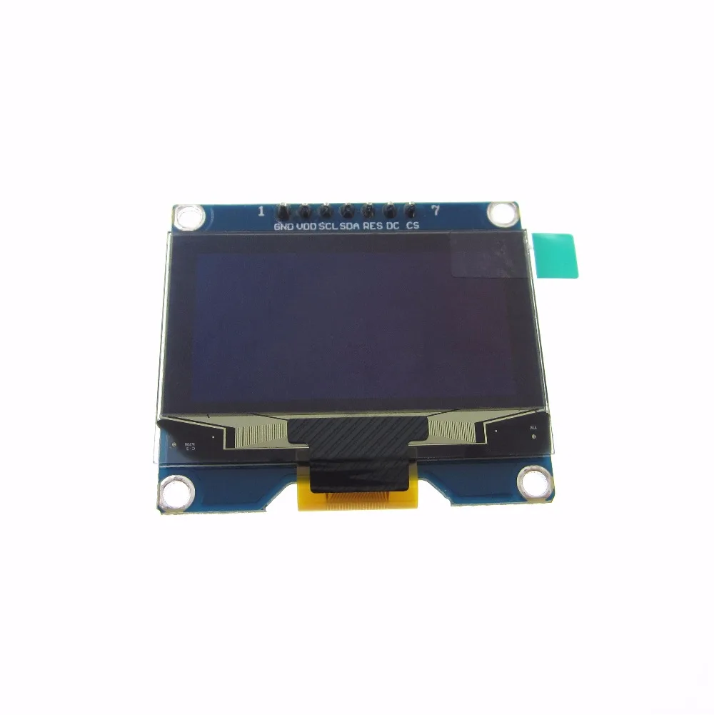 Debelo 1.54 palčni 7PIN Beli Zaslon OLED Module SSD1309 Pogon IC Združljiv za SSD1306 IIC / SPI Vmesnik 128*64