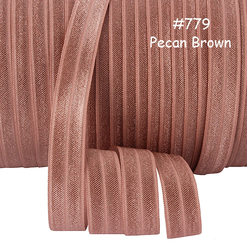 Debelo 50 metrov/veliko #779 Oreh rjave sovražnik elastični trak, visoko kakovostna barva krat nad elastike za lase pribor