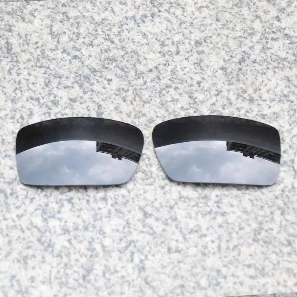 Debelo E. O. S Polarizirana Enhanced Zamenjava Leč za Oakley Gascan sončna Očala - Black Chrome Polarizirana Ogledalo