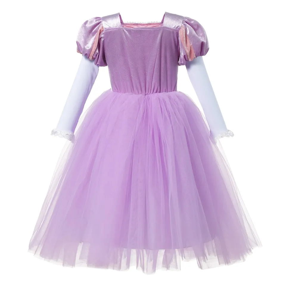 Dekle Rapunzel Obleko Otroci Fancy Zapleten Princesa Obleke za 3-10 Let Dekle Oblačila Otrok Rojstni dan Cosplay Pepelka Kostum